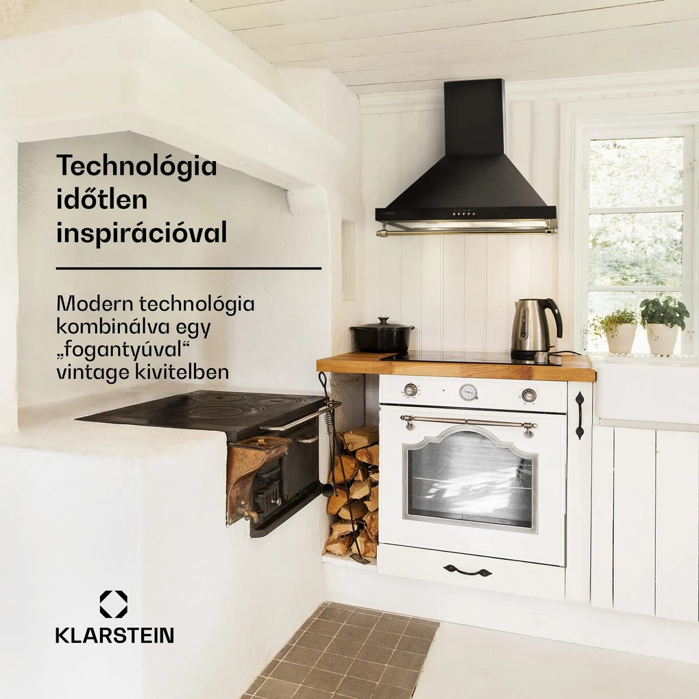 Klarstein Montblanc 60, páraelszívó, 610 m³/ó, 165 W, 2 x 1,5 W LED, díszléc