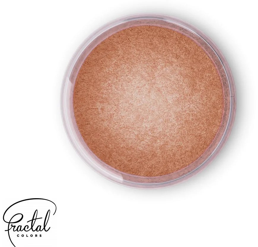 Fractal SuPearl Ételdekorációs Selyempor, Izzó Bronz, 3g