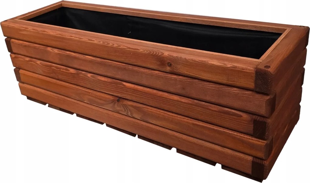 Bársony 110/25/30 cm Mahagóni Kerti virágtartó, fa