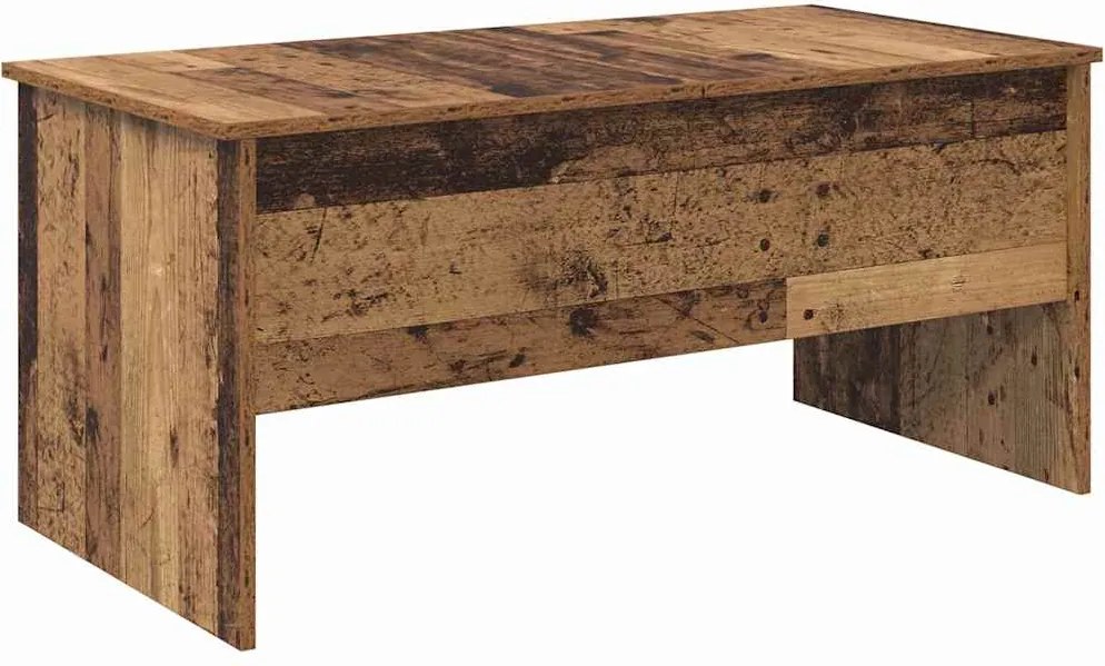 vidaXL Dohányzóasztal Öreg fa 102 x 50,5 x 46,5 cm Faanyag