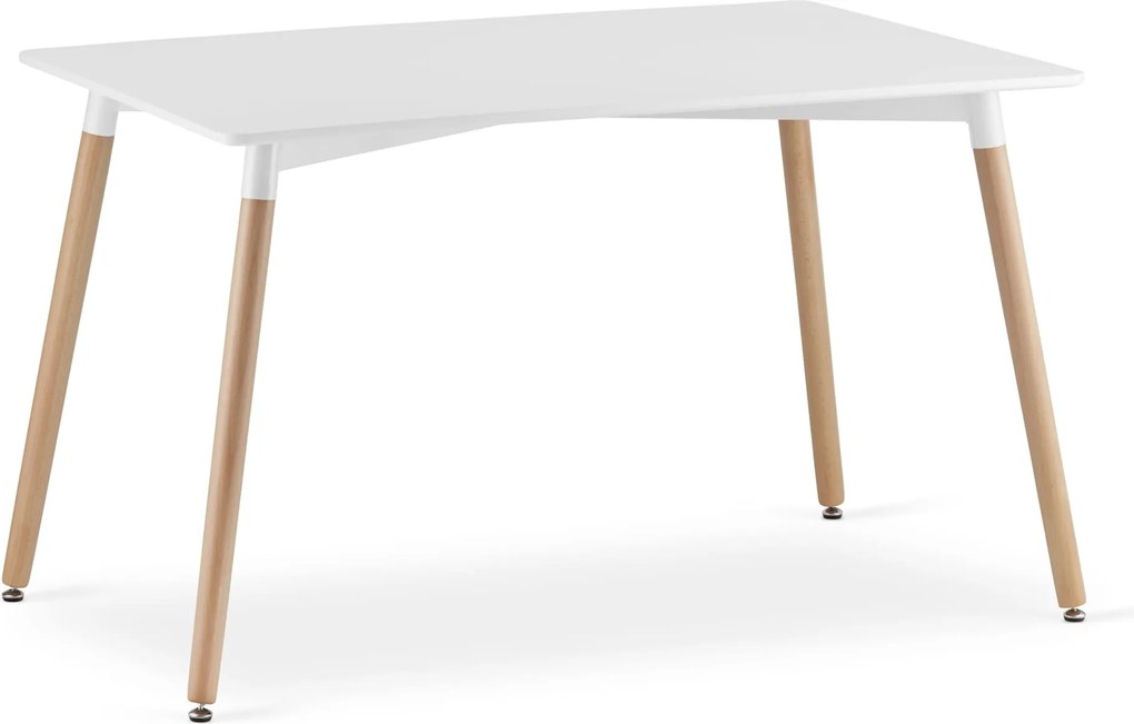 AKCIÓ Fehér étkezőasztal ADRIA 120x80 cm II. minőség