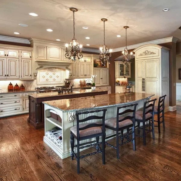 Quoizel QZ-MARQUETTE3 - Láncos csillár MARQUETTE 3xE14/60W/230V, bronz színű