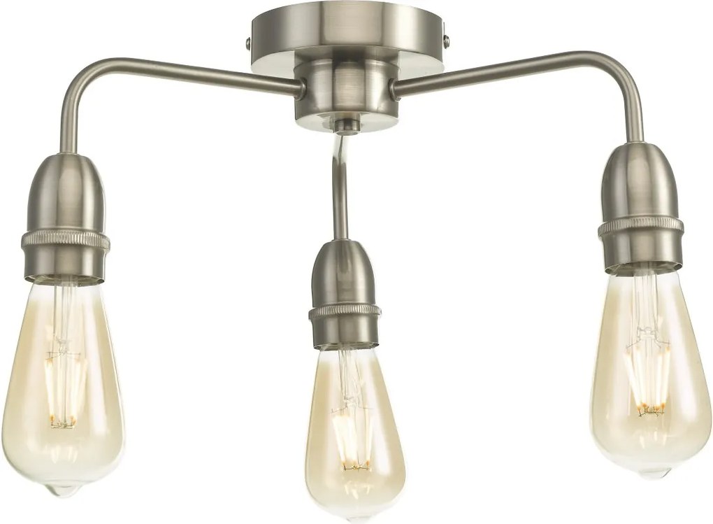 Dar Lighting loft mennyezeti lámpa kiefer szatén króm darkie5346