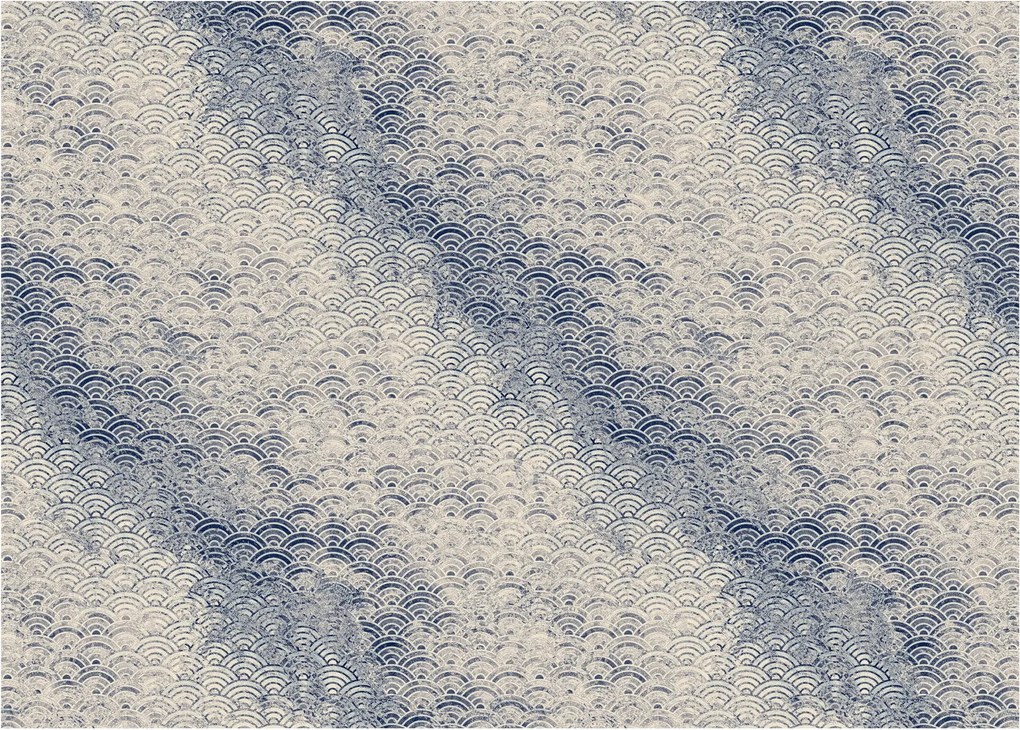 Üveg kép - Hullámminta (70x50 cm)