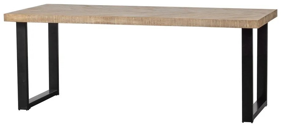 Tablo étkezőasztal mangó asztallappal, 180 x 90 cm - WOOOD