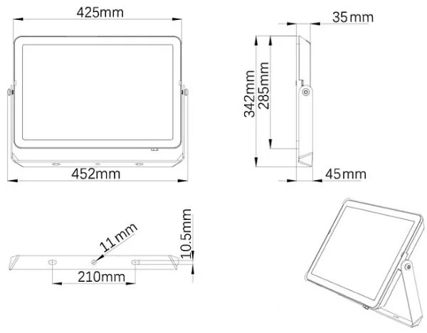 Philips - LED Kültéri reflektor PROJECTLINE LED/200W/230V IP65 3000K