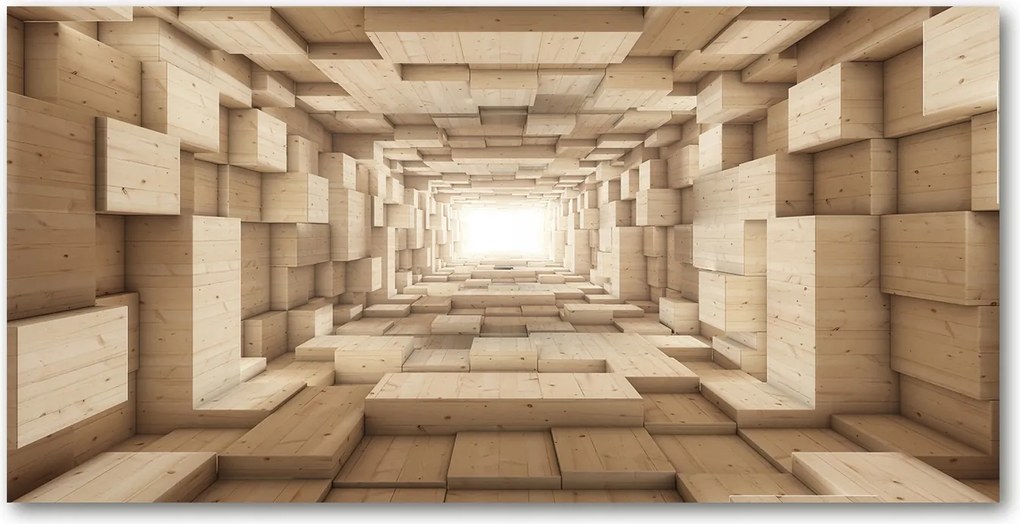 Fotótapéta üveg falra Fa alagút 140x70