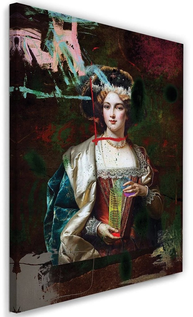 Gario Vászonkép Hölgy egy rugóval a kezében - Jose Luis Guerrero Méret: 60 x 90 cm