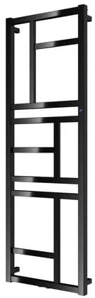 Elektromos radiátor Hopa Mondrian 129x40 cm fekete matt REDMON401131Y