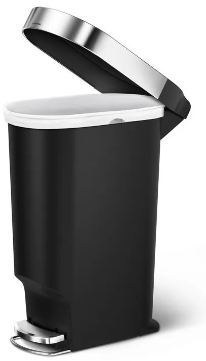 Pedálkosár Slim 40 l, fekete