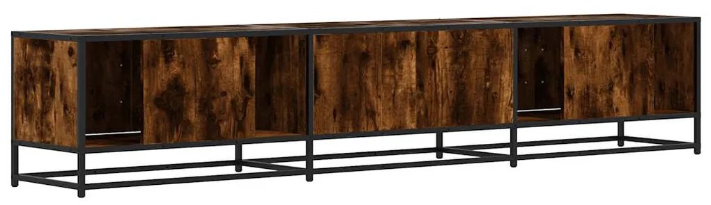 füstös tölgy színű szerelt fa TV-szekrény 210 x 35 x 41 cm