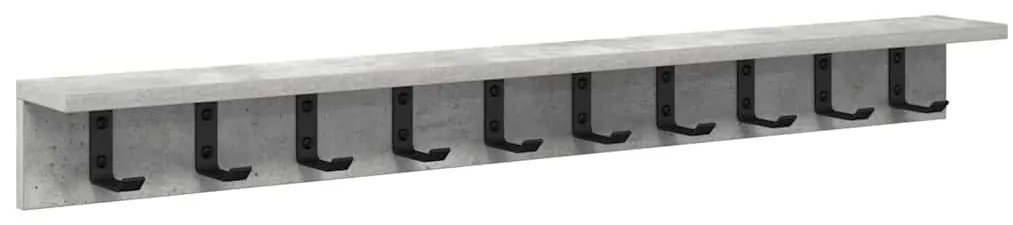 Fali Kabáthorog Beton szürke 100 x 10.5 x 10.5 cm Faanyag