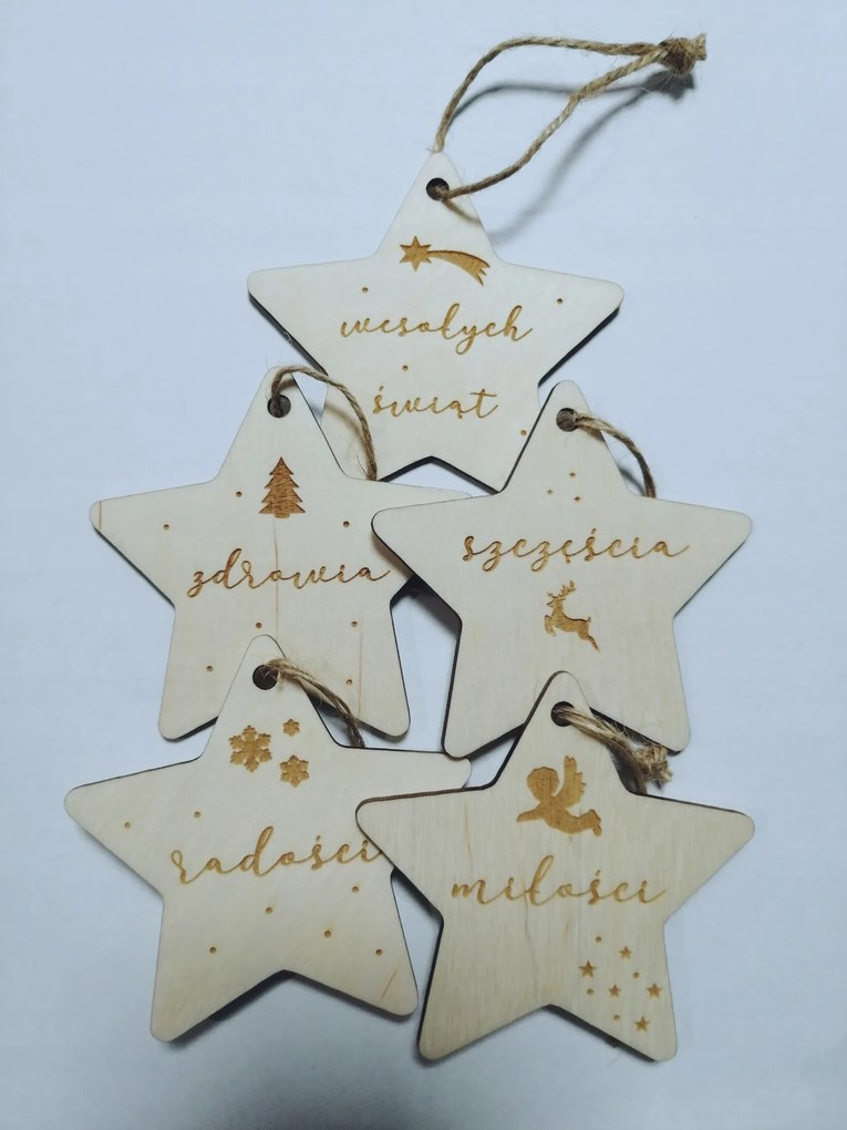 Bombák, Karácsonyfa medálok üdvözlő csillagok