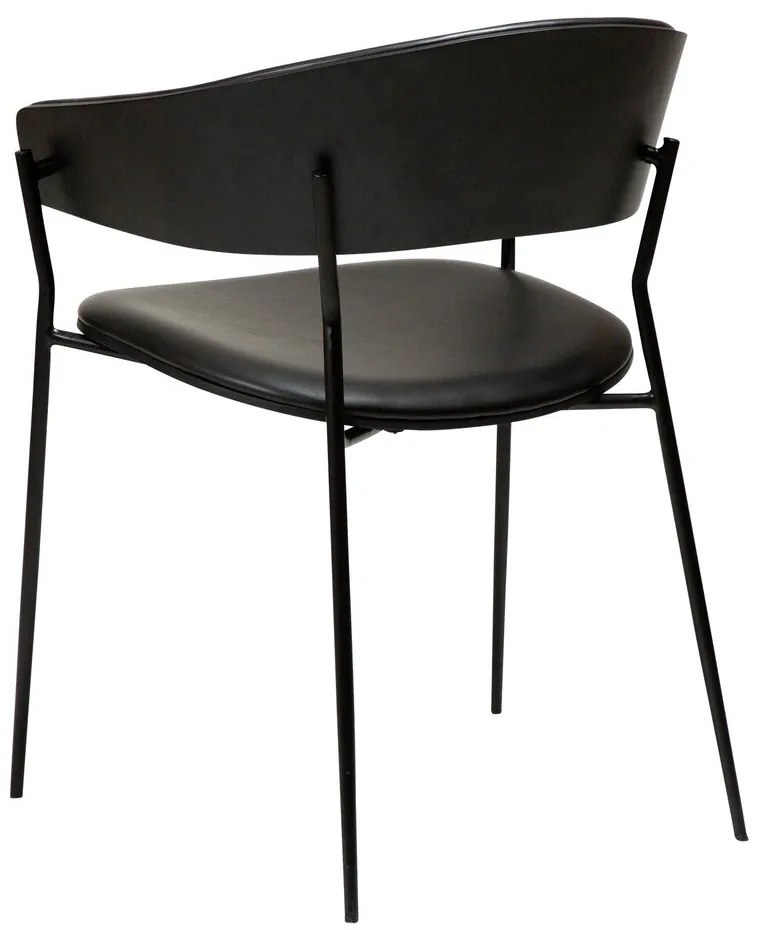 Matt fekete karfás étkezőfotel Crib – DAN-FORM Denmark