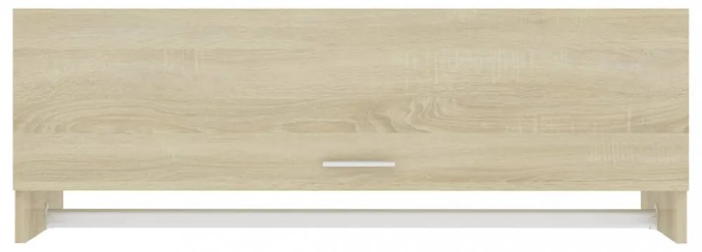 sonoma tölgy színű szerelt fa ruhásszekrény 100 x 32,5 x 35 cm
