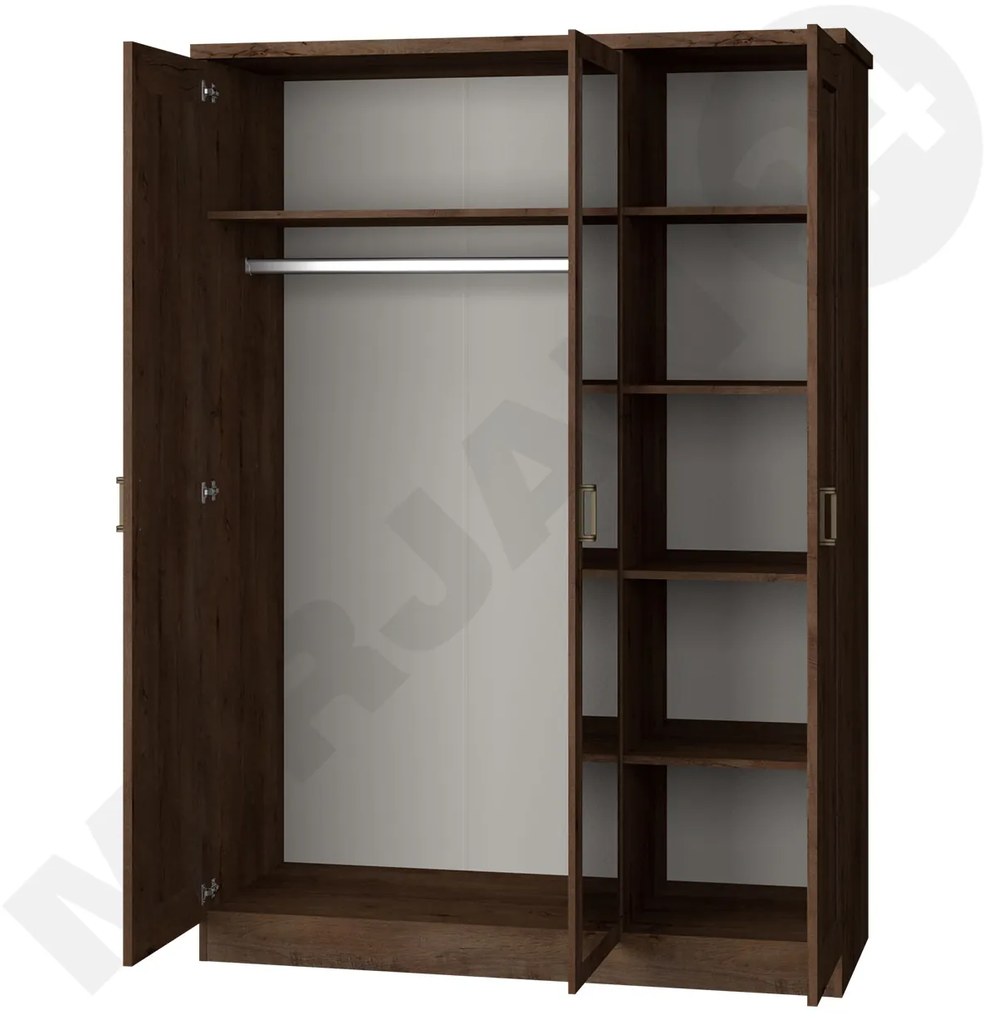 Szekrény tükörrel Nyssa N15 (százados tölgy). 1058248