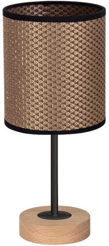 Spot-Light 7017401011553 - Asztali lámpa BENITA 1xE27/60W/230V tölgy