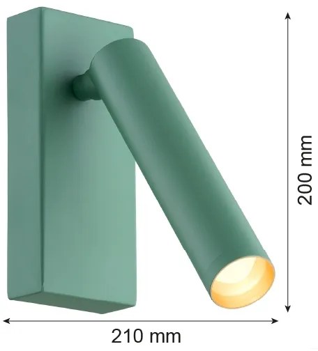 Argon 8332 - LED Fali spotlámpa RIO LED/4,2W/230V 3000K zöld