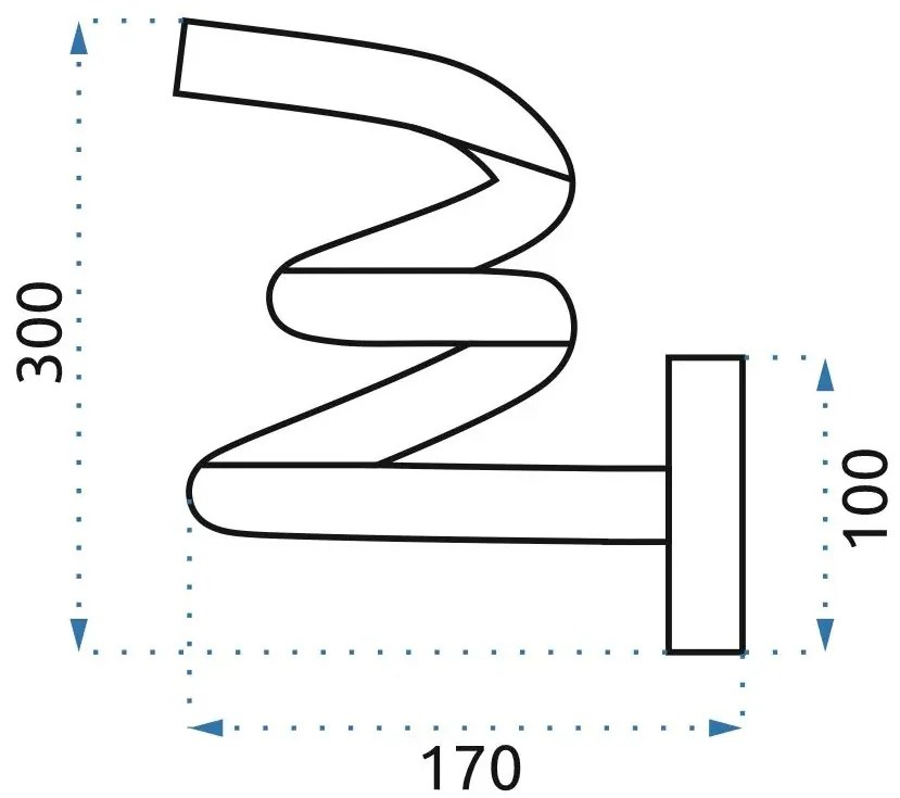 Stílusos lámpatest modern dizájnnal Crna