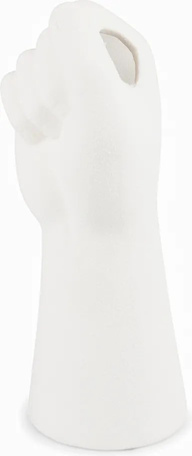 Váza Kéz kerámia fehér 23cm magas