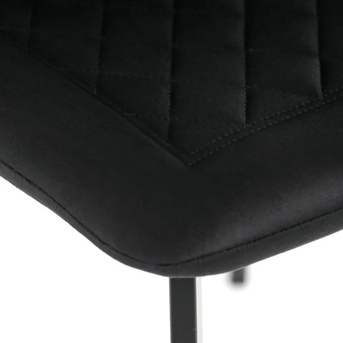 Étkezőszék, fekete, bársony szövet, DCL-973 BK4
