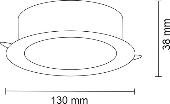 Antigo Tottori 8580 Beépíthető spotlámpa 1x10W/LED 4000K 1219lm IP44