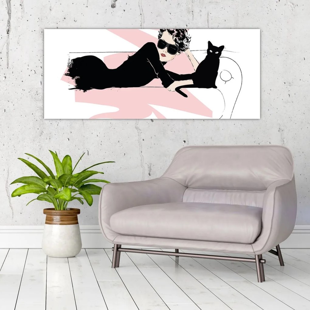 Kép - Fashion lady (120x50 cm)