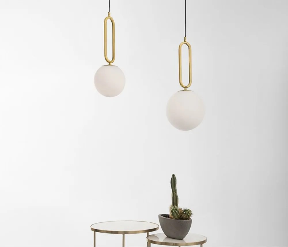 NOVA LUCE 9191201 Egyágú Függesztett Lámpa Fém E27 IP20
