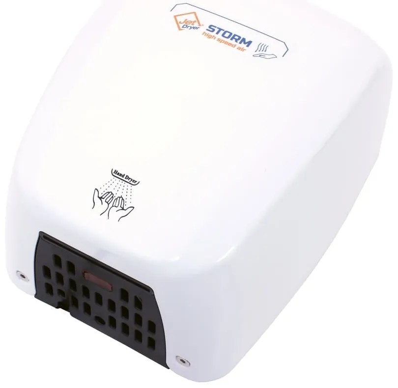 Kézszárító Jet Dryer Storm, fehér