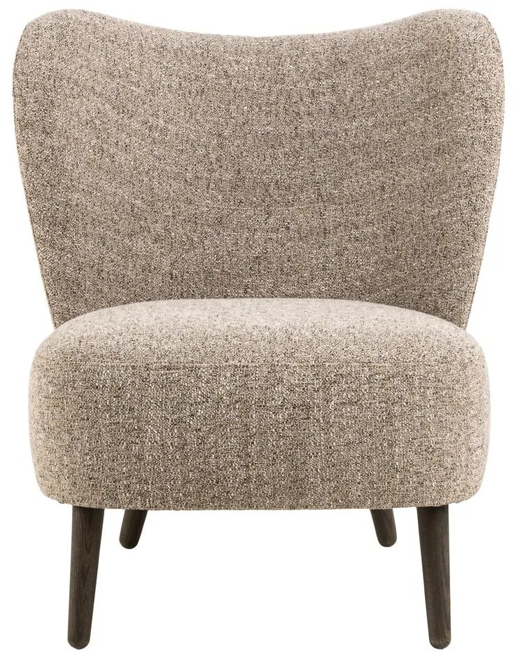 Bézs buklé fotel Elmont – Actona