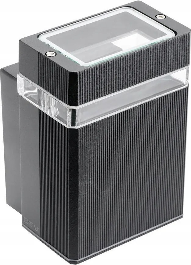 Nessa kültéri homlokzati kerti fali lámpa 1xGU10 fekete Gtv