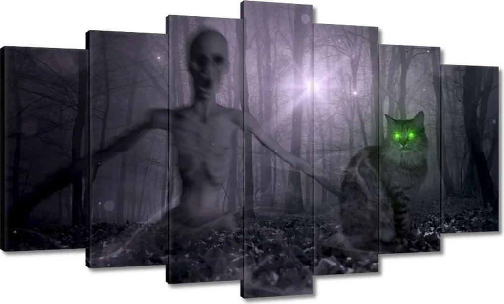 Vászonkép 140x80 Macska Alien Lime Macskák