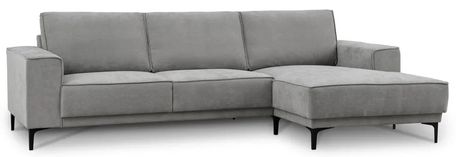Szürke sarokkanapé (jobb oldali-heverő résszel) Copenhagen – Scandic
