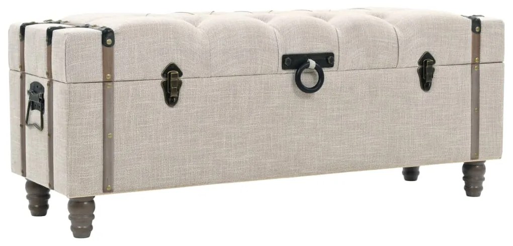 vidaXL 3 db tömör fa és acél tárolópad 112 x 37 x 45 cm