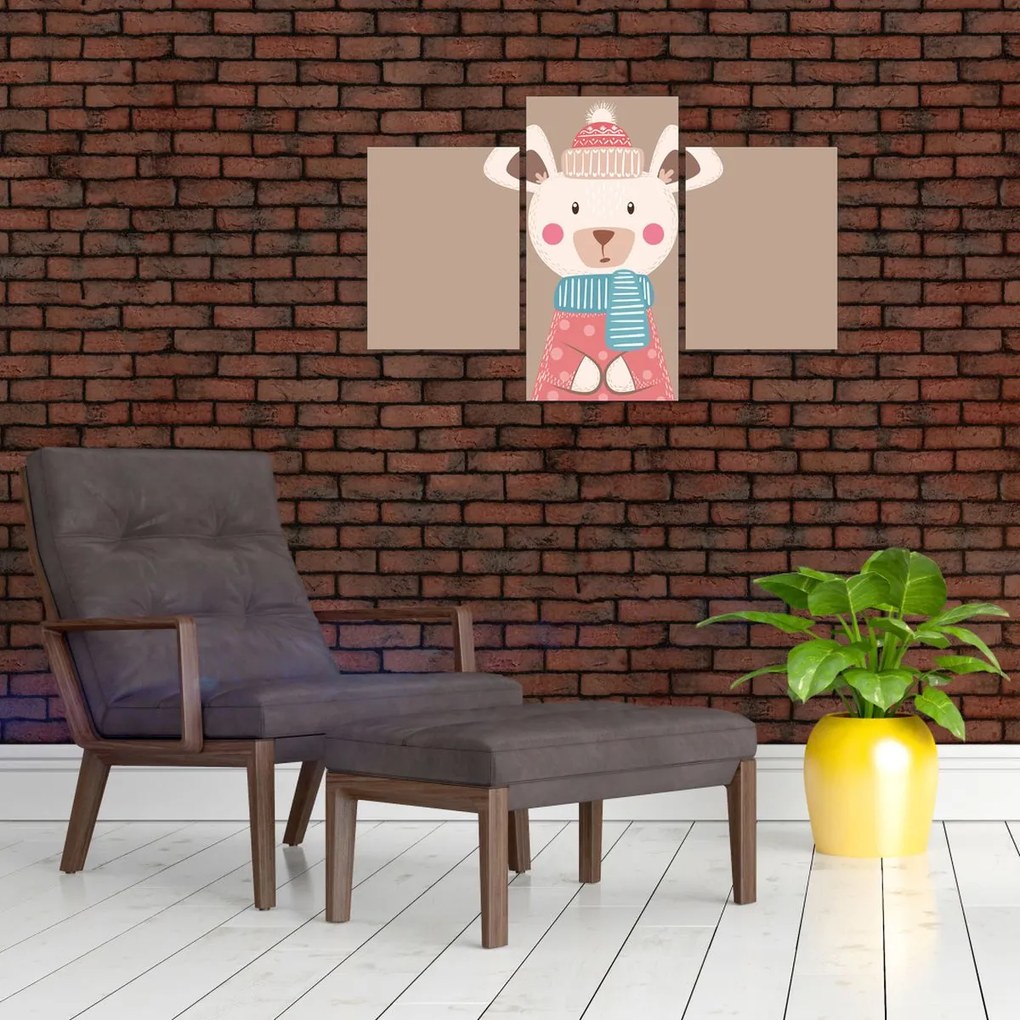 Kép - Egér sállal (90x60 cm)