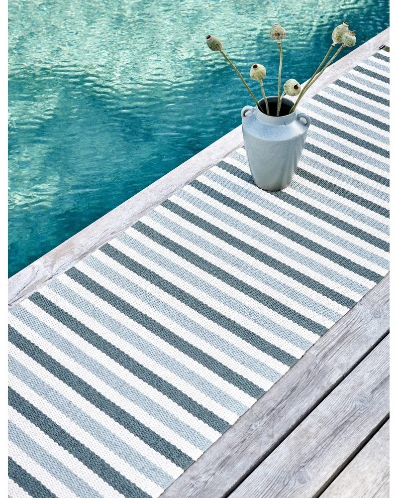 Zöld-krémszínű kültéri-beltéri szőnyeg 70x120 cm Teo Sage – Pappelina