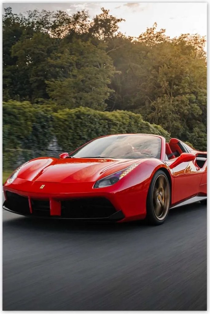 Poszterek 80x120 Piros Ferrari út