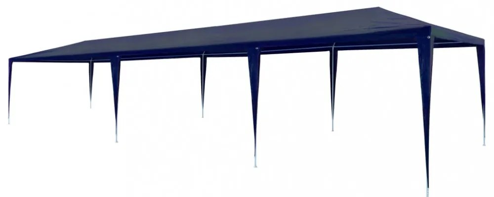 kék PE rendezvénysátor 3 x 9 m