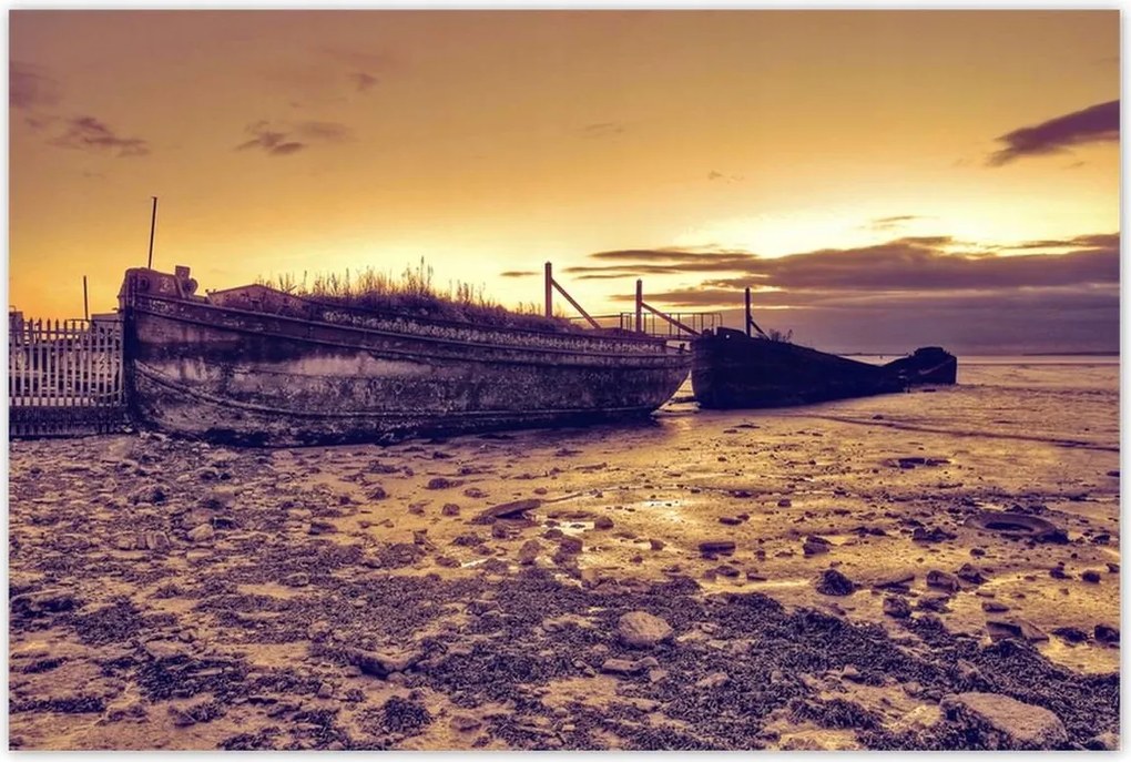 Poszterek 120x80 Régi halászcsónakok