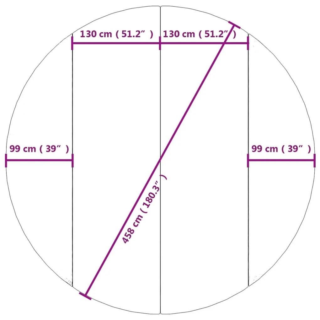 világosszürke poliészter geotextília medencealátét Ø 458 cm
