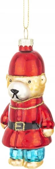 Díszített maci gömb 11,5 cm 1 db 172367 Art-Pol