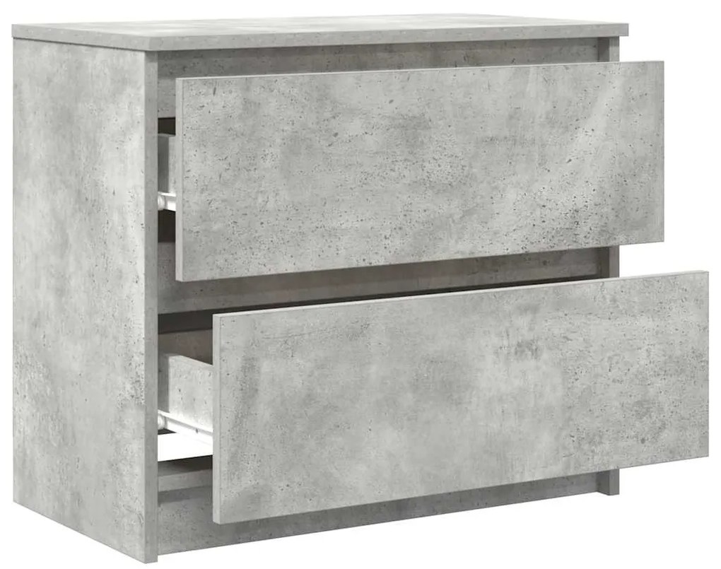 betonszürke szerelt fa TV-szekrény 60x35x54 cm