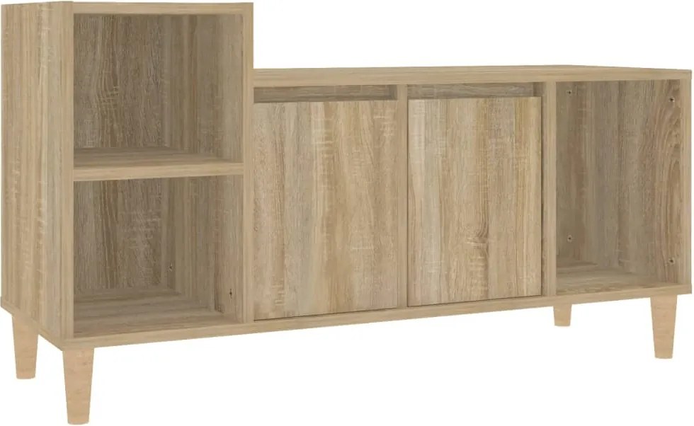 vidaXL sonoma tölgyszínű szerelt fa TV-szekrény 100x35x55 cm