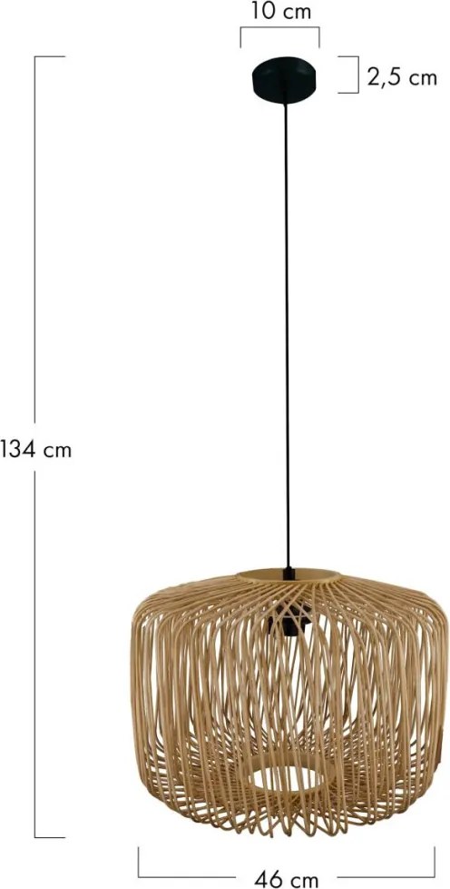 Dijk BAMBOO 55878-017 Függőlámpa 1x40W/E27 IP20