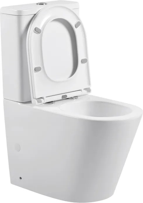 Erga Tina, kombinált WC-csésze 620x365x820 mm, Tornado 2.0 + WC-ülőke, fényes fehér, ERG-V03-TINA-TO2-WH