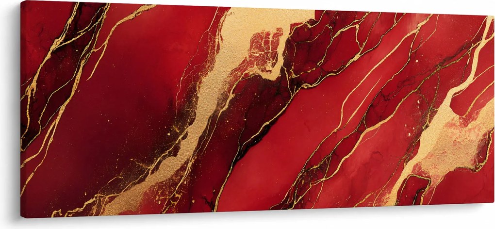 Kép - Vörös-arany márvány (120x50 cm)