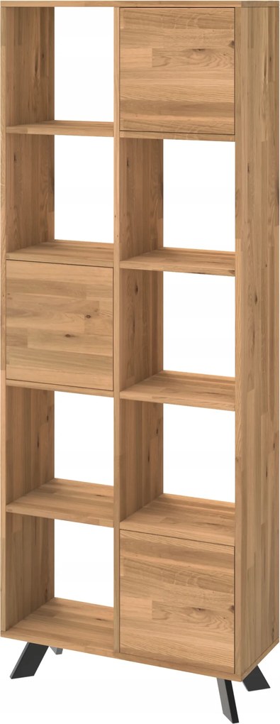 Toledo Box tölgyfa könyvespolc ajtóval 193x74x30