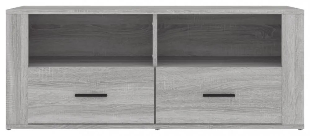 szürke sonoma színű szerelt fa TV-szekrény 100 x 35 x 40 cm