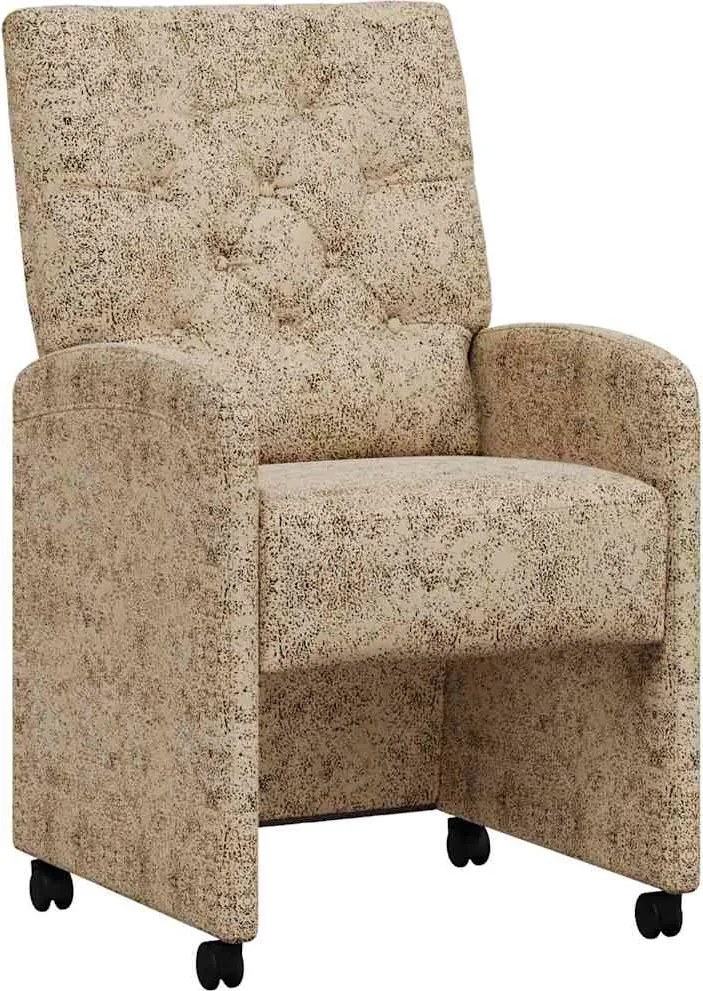 vidaXL Kerekes Étkező Székek 2 pcs Világosszürke 58 x 67 x 97 cm