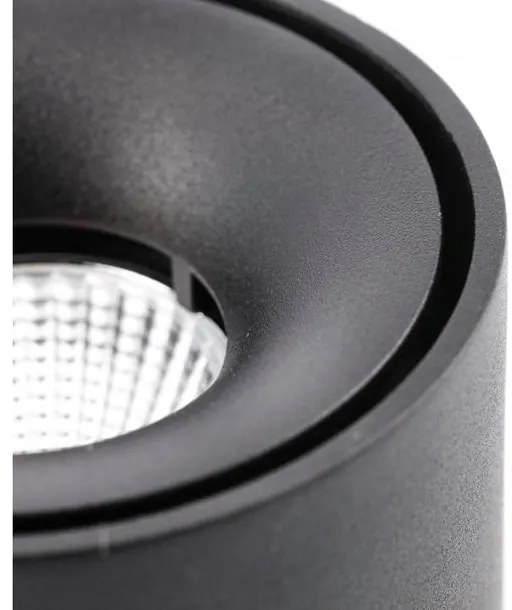 Lámpa Mennyezeti BIANCO, 8W, 680lm, AC220-240V, 50/60 Hz, PF>0,9, Ra≥80, IP20, IK06, 36°, 4000K, kör, fekete